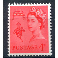 Великобритания, Гернси - 1969г. - королева Елизавета II, стандартный выпуск - 1 марка - полная серия, MNH [Mi 7]. #3-GB-Z-1-17