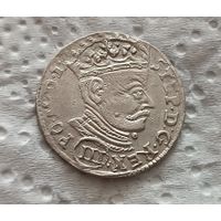 3 гроша 1581 Баторий Вильня с блеском