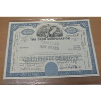 Оригинальная - Акция, ценная бумага. CECO Corporation, 1973 года