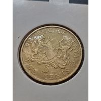 Кения 5 центов 1968 г.