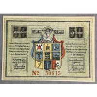 Нотгельд Каппельн 50 пфеннигов 1920 год. Веймарская республика