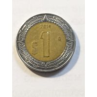 Мексика 1 песо 2014