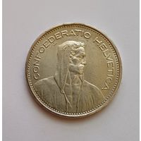 5 франков. 1965 г 835пр.,Швейцария.