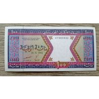 Werty71 Мавритания 100 огуйя (угий) 2002 UNC банкнота