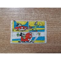 Вкладыш от жвачки "Donald". фантик Микки Маус
