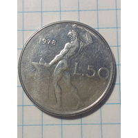 50 лир Италия 1978 год
