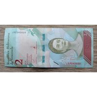 Werty71 Венесуэла 2 боливара 2018 UNC банкнота