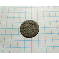 Фальшивый рижский солид Кристины 1660 г. Сучава