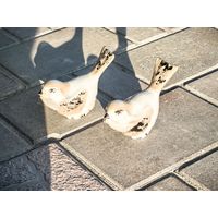 Фарфоровые статуэтки птички (пара)