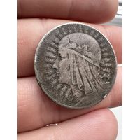 5 злотых 1933г. Серебро. "Ядвига"