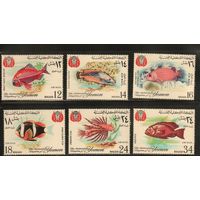 Йемен(Королевство)-1967(Мих.397-402) , **  , Морская  Фауна , Рыбы(полная серия)