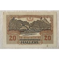 Нотгельды Австрия Халлейн, 20 геллеров 1920 год