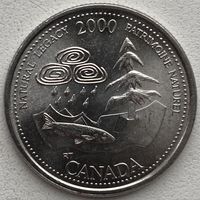 Канада 25 центов 2000 г. Природное наследие