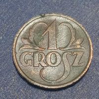 Польша 1 грош 1925 г. #2