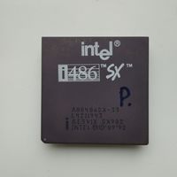 Керамический Ретро процессор INTEL i486 SX-33.
