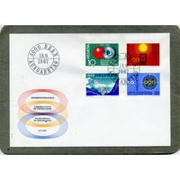 КОНВЕРТ ШВЕЙЦАРИЯ, КПД,  Швейцария, выпущен 18 сентября 1967 Конверт относится к филателистической истории Швейцарии.