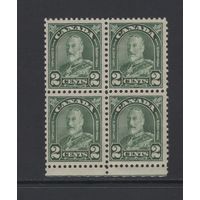 1930 Канада** Король Георг V Квартблок SG#290