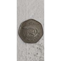 Барбадос 1 доллар 1988