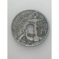 Испания 50 сентимо 1949 года . ( 52 )