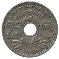 Французская Республика (Франция). 25 сантимов 1930