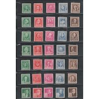 США-1940, (Мих.455-489), **  , Известные личности США, Писатели, Поэты, Ученые, Художники(полная серия)