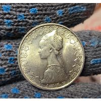 500 лир 1958 Италия кораблик в штемпельном блеске