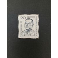 ГДР 1956 Марка "К годовщине смерти Томаса Манна" (чистая* без клея) Mi.534 каталог 1.60 евро