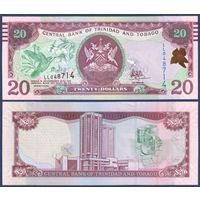 Тринидад и Тобаго, 20 долларов 2006 г., P-49c (LL, саблеклювая колибри), UNC