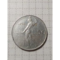 50 лир Италия 1959 год