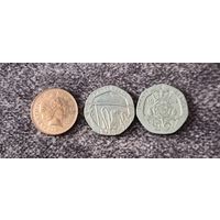 Великобритания набор монет 3 в 1 [aUNC]