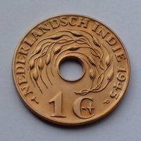 Голландская Ост-Индия 1 цент, 1945