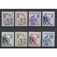 Латвия 1992 ** Стандарт, Памятники, часть серии 8 марок (Mi 327-334)