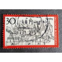 Марка Германия 1971 год Города