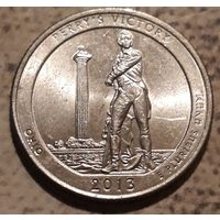 25 центов США 2013  Победа Перри МД Филадельфия Прекрасная Америка Состояние!