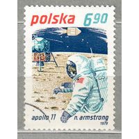 Космос. 1 марка, 1979г.,гаш. Польша.