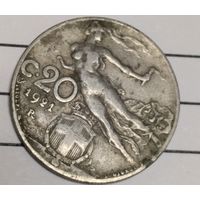 Италия 20 сентизим 1921
