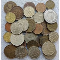 Монеты СССР и другие. Солянка для начинающего. Всего 30 монет.