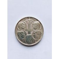 Греция (1863-1963: Пять греческих королей) 30 драхм 1963 г. серебро, UNC