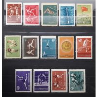 СССР 1956г. Серия из 14 марок. Спартакиада народов СССР. 13**/1*
