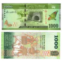 Шри Ланка 1000 рупий 2019 год UNC