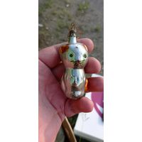 РЕДКАЯ ЁЛОЧНАЯ ИГРУШКА СССР КОТИК КАТАЛОГ СОСТОЯНИЕ ! НА  ФОТО . ОРИГИНАЛ  .  Распродажа Коллекции !!! . Экспресс  Аукцион  не с рубля без МПЦ и прочего 3 ДНЯ  .Много лотов в продаже .