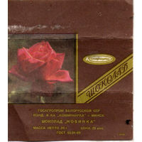 Обертка от шоколада "Новинка" ("Коммунарка")