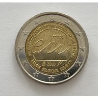 2 евро Бельгия 2010 Председательство Бельгии в Совете Европейского союза