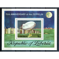 Либерия - 1978г. - 75 лет дирижаблям - полная серия, MNH [Mi bl. 89] - 1 блок