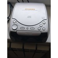 Мини магнитола с CD, часами и будильником