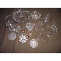 Посуда стеклянная различного назначения 16 предметов времён СССР.С рубля.