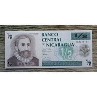 Werty71 Никарагуа 1/2 кордоба 1991 UNC банкнота