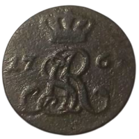 Королевство Польша. Светлейшая Речь Посполитая Обоих Народов. 1/2 гроша (паўгрош) 1767 G