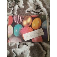 Открытка  чистая  1989 Пасха