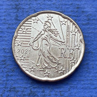 Франция 20 евроцентов 2021